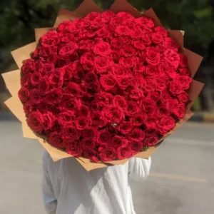 250 Fresh Red Roses Bouquet